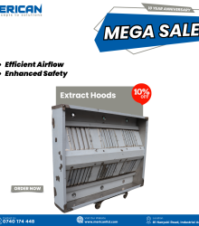 Stainless Steel Island Type Hood/ With Flame Guard Filter