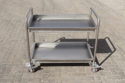 Stainless Steel 2 Tier Trolley - Image 2