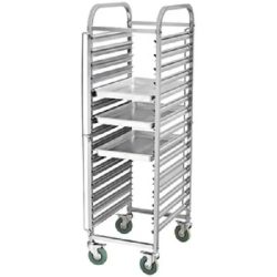 Stainless Steel Tall Boy Trolley - Image 2